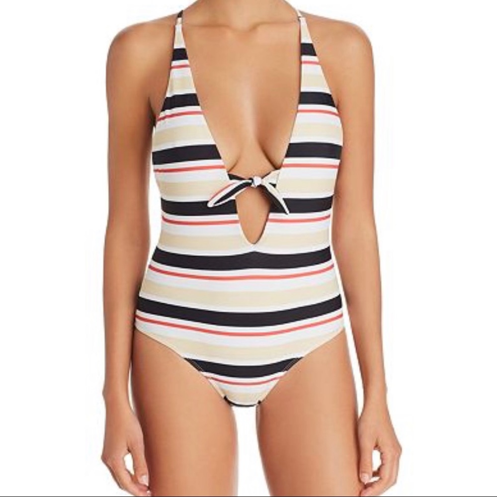 Crisscross Stripe Swimsuit New!